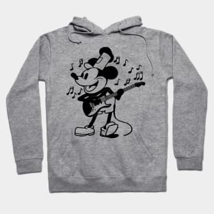 Guitar Mouse (rocking and rolling) Hoodie